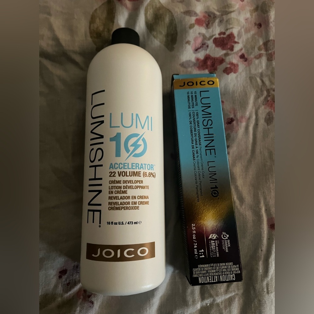 Joico Lumishine Hair Developer and Color